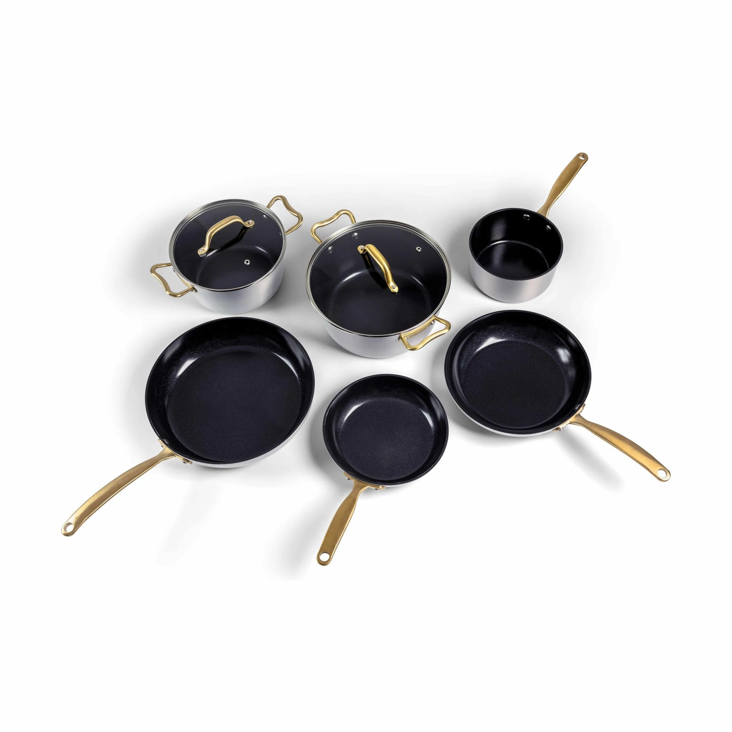  Premium Pande Og Grydesæt - 8 Dele
