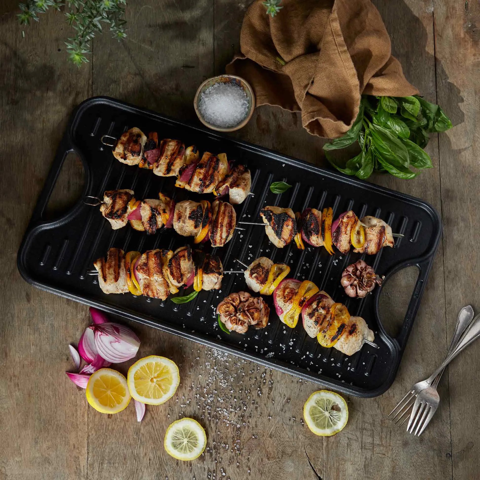 VICTORIA Seasoned Vendbar Stegeplade