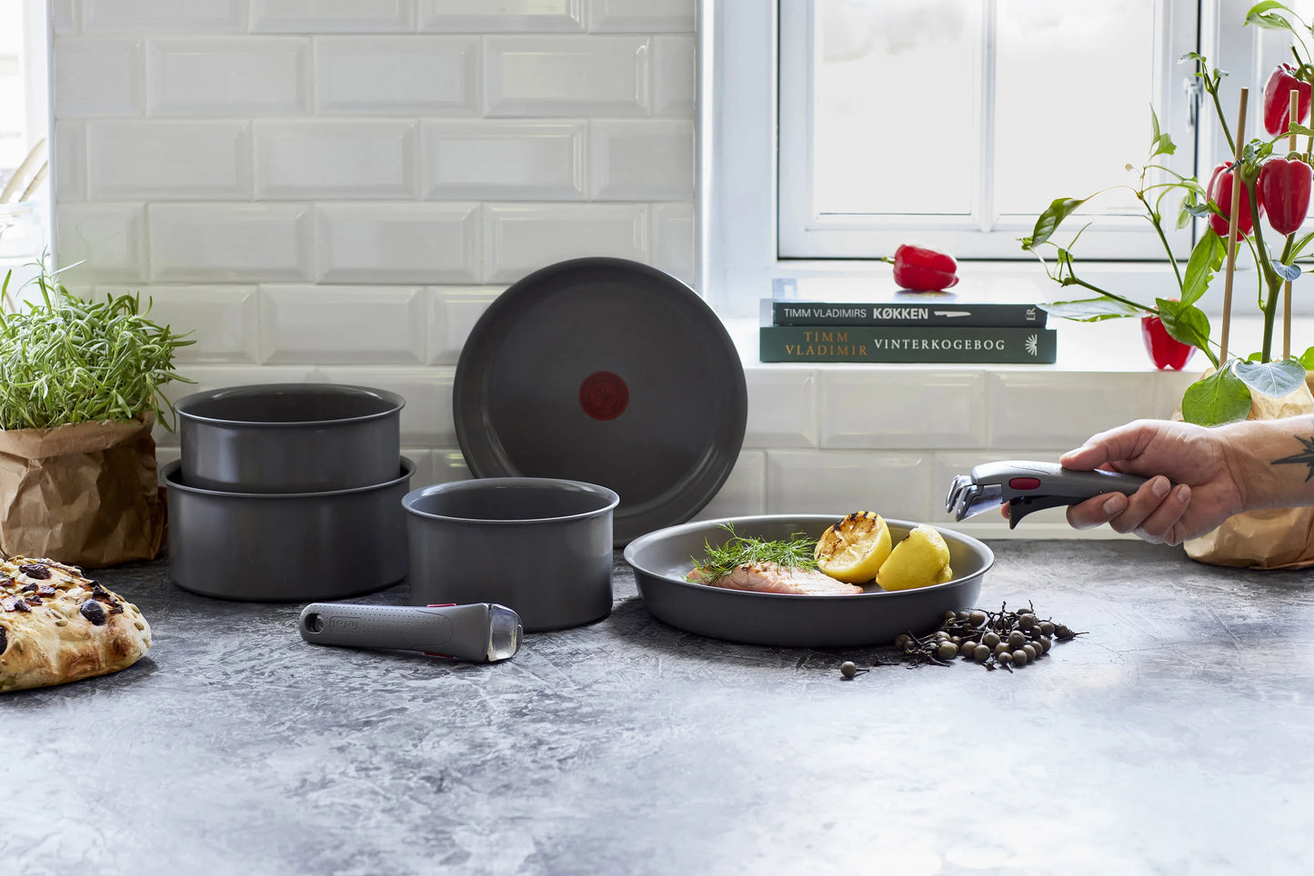 Tefal Ingenio Renew Grydesæt - 4 Dele