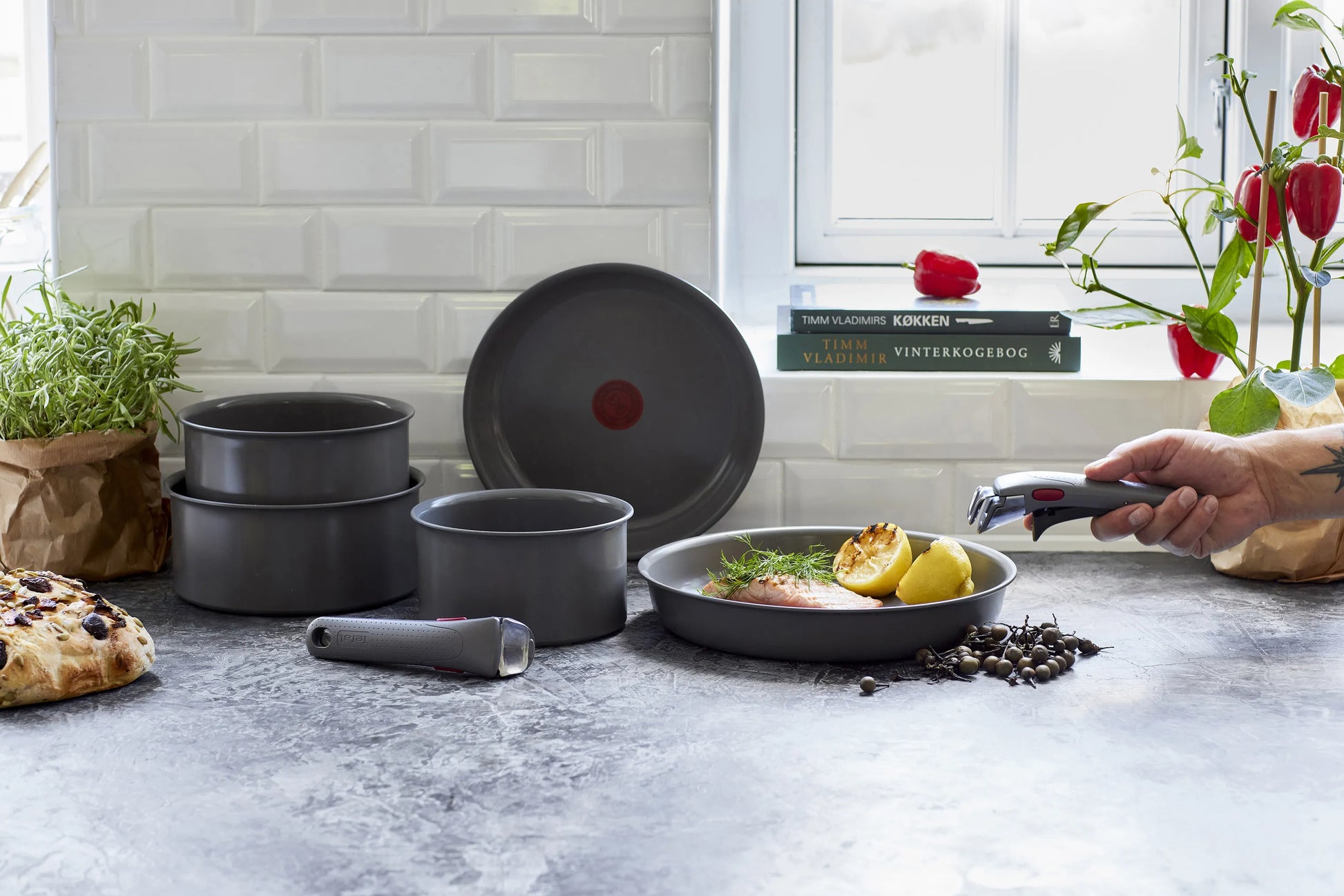 Tefal Ingenio Renew Grydesæt - 4 Dele